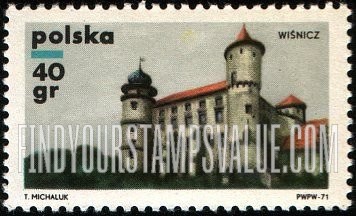 FindYourStampsValue: Polish Castles: Wisnicz