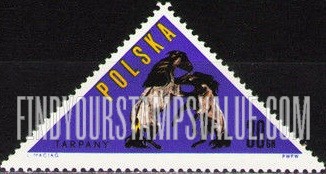 FindYourStampsValue: Horses: Tarpans (wild horses)