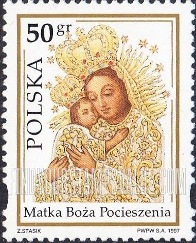 FindYourStampsValue: Virgin of Consolation, Church of the Virgin of Consolation and St. Michael Archangel, Gorka Duchowna