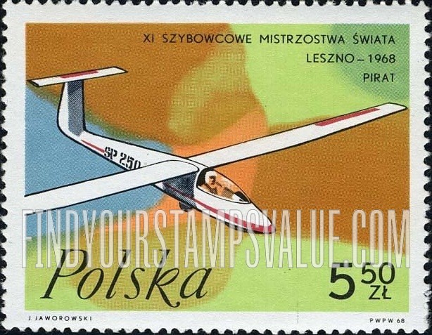 FindYourStampsValue: Polish Gliders: Pirate