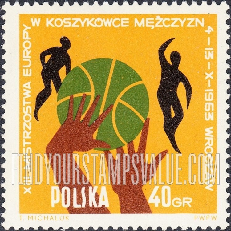 FindYourStampsValue: Basketball: Various positions of ball, hands and players