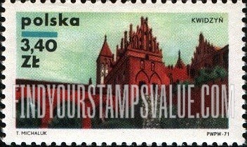 FindYourStampsValue: Polish Castles: Kwidzyn