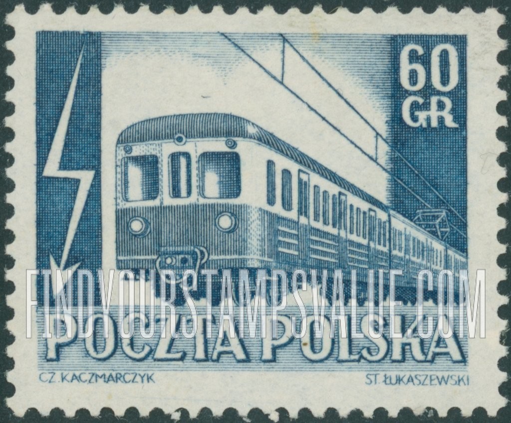 FindYourStampsValue: Electric Passenger Train