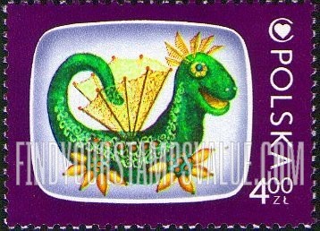 FindYourStampsValue: Cartoon Characters and Children’s Health Center Emblem: Telesfor, the dragon