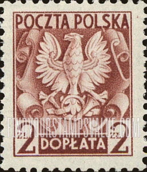 FindYourStampsValue: POSTAGE DUE - Polish Eagle