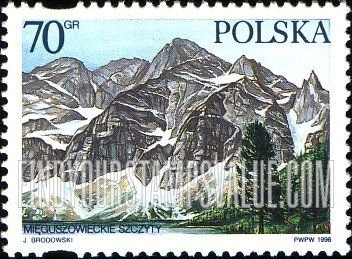 FindYourStampsValue: Mountain Scenes, Tatra National Park: Miguszowieckie Szczyty