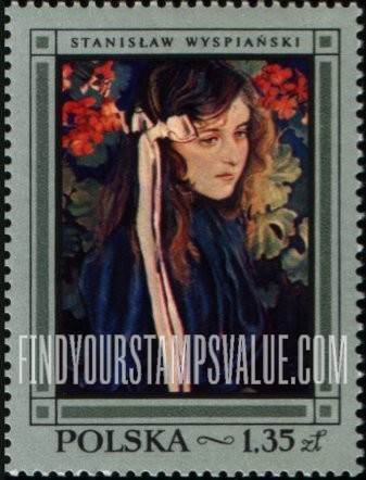 FindYourStampsValue: Polish Paintings: Eliza Parenska, by Stanislaw Wyspianski