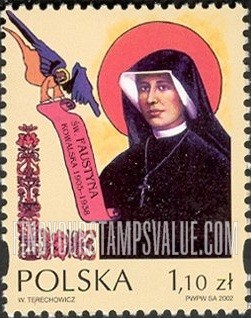 FindYourStampsValue: Saints: St. Faustyna Kowalska (1905-38)