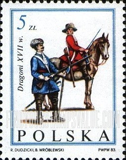 FindYourStampsValue: Army of King John III Sobieski: Dragoons