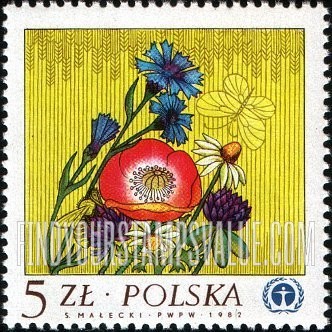 FindYourStampsValue: 10th Anniversary of UN Conference on Human Environment, Stockholm: Wild flowers
