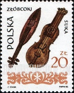 FindYourStampsValue: Folk instruments: Wooden fiddles