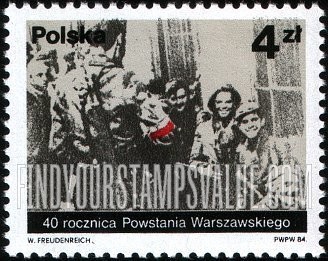 FindYourStampsValue: Warsaw Uprising, 40th Anniversary