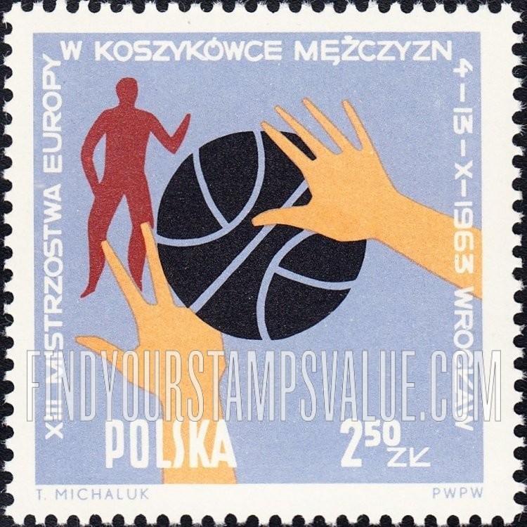 FindYourStampsValue: Basketball: Various positions of ball, hands and players