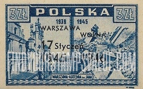 FindYourStampsValue: Cathedral of St. John: Overprinted in Black