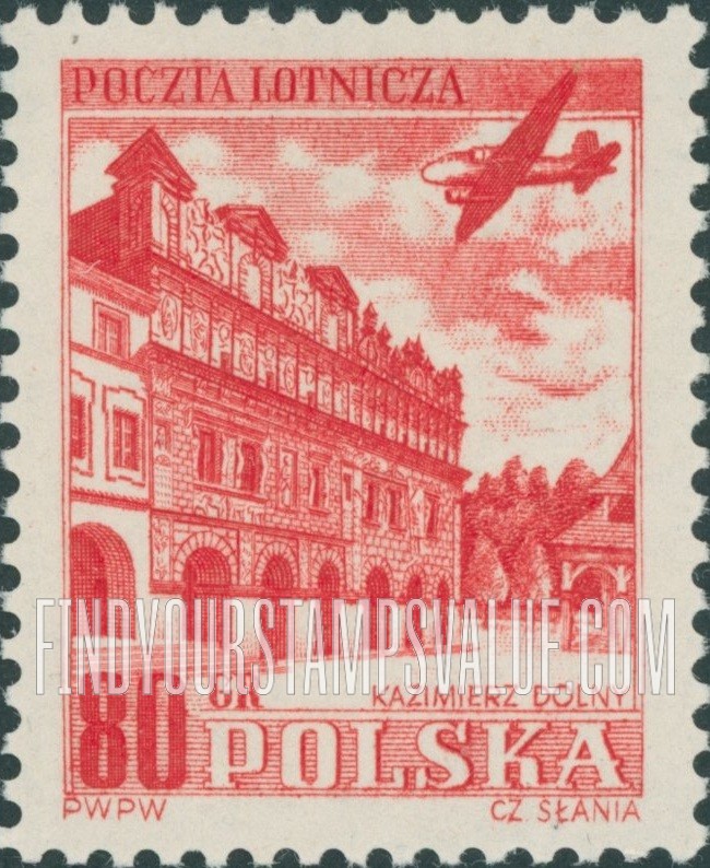 FindYourStampsValue: AIR POST - Kazimierz Dolny