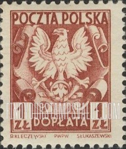 FindYourStampsValue: POSTAGE DUE - Polish Eagle