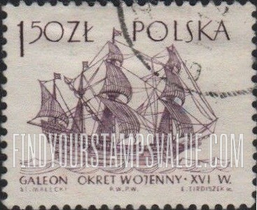 FindYourStampsValue: Sailing Ships Type of 1963: Galleon