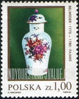 FindYourStampsValue: Kwan Vase, 18th Centennial