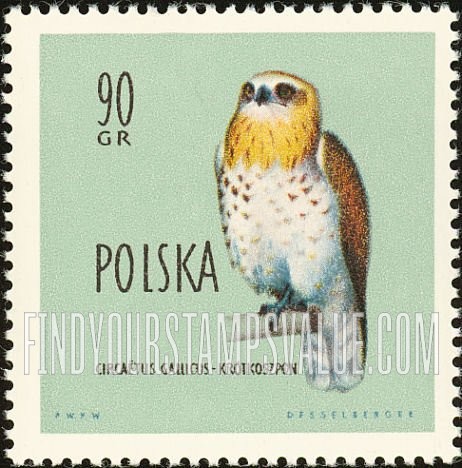 FindYourStampsValue: Birds: Short-toed eagle
