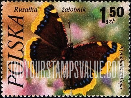 FindYourStampsValue: Butterflies: Nymphalis antiopa