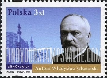 FindYourStampsValue: Polish Society of Internal Medicine, Centennial: Antoni Wladyslaw Gluzinski (1856-1935)