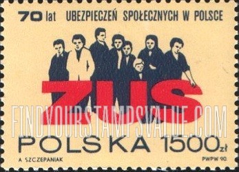 FindYourStampsValue: Social Insurance Institution, 70th Anniversary