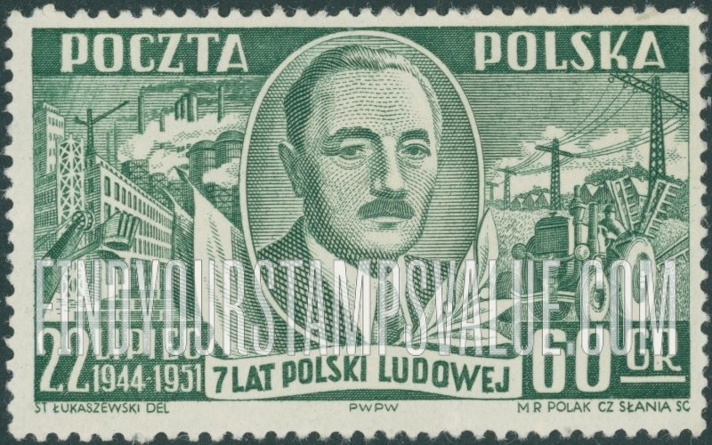 FindYourStampsValue: President Boleslaw Bierut