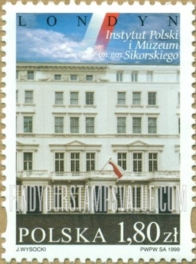 FindYourStampsValue: Polish Cultural Polish Cultural Foreign Countries: Polish Institute and Sikorski Museum, London