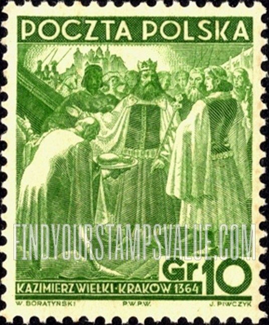 FindYourStampsValue: King Ladislas II Jagello and Queen Hedwig
