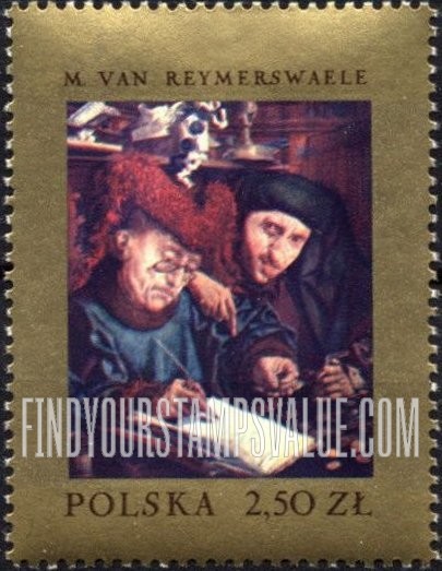 FindYourStampsValue: Paintings from Polish Museums: Tax Collectors, by Marinus van Reymer-swaele