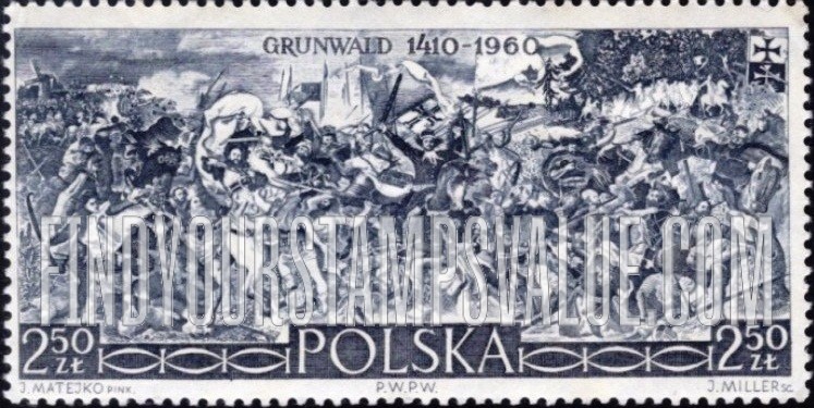 FindYourStampsValue: Battle of Grunwald by Jan Matejko
