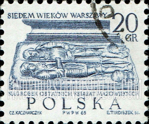 FindYourStampsValue: Tombstone of last Duke of Mazovia