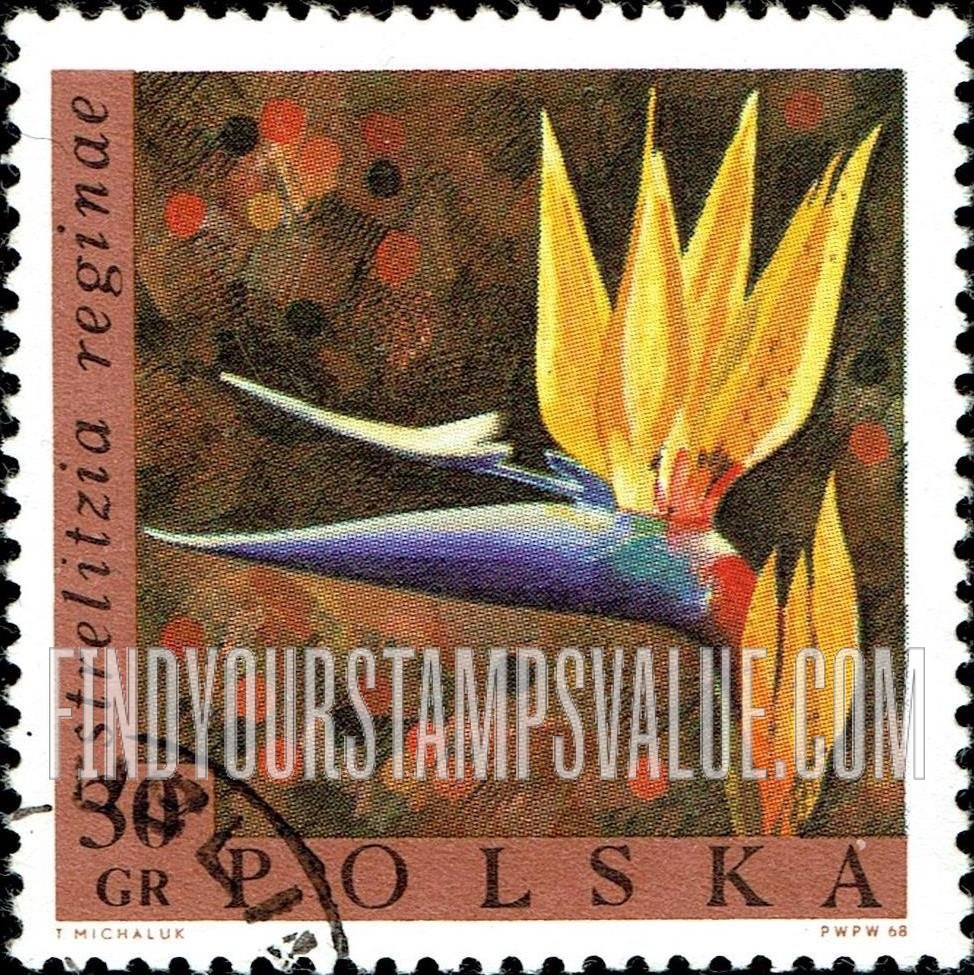 FindYourStampsValue: Exotic Flowers: Bird-of-Paradise Flower