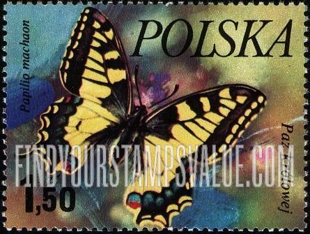 FindYourStampsValue: Butterflies: Papilio machaon