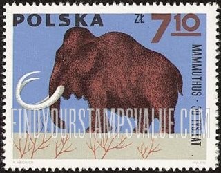 FindYourStampsValue: Prehistoric Vertebrates: Mammoth
