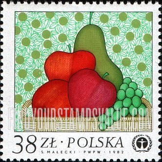 FindYourStampsValue: 10th Anniversary of UN Conference on Human Environment, Stockholm: Fruit