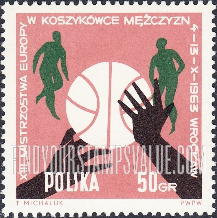 FindYourStampsValue: Basketball: Various positions of ball, hands and players