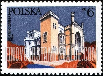 FindYourStampsValue: Architectural landmarks: Castle, Kornik