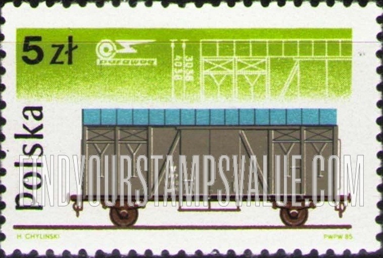 FindYourStampsValue: Pafawag Railway Rolling Stock Co: Box car