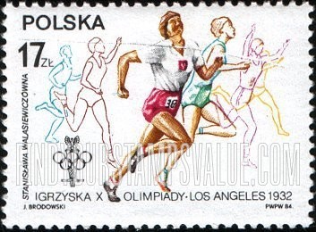 FindYourStampsValue: 1984 Olympics: Running