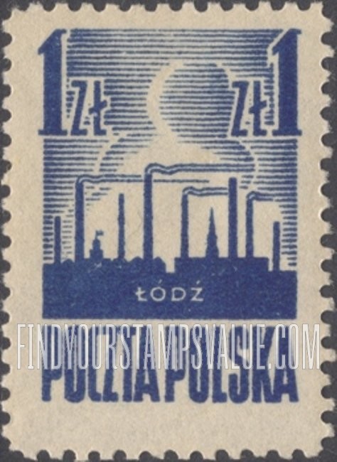 FindYourStampsValue: Lodz Skyline
