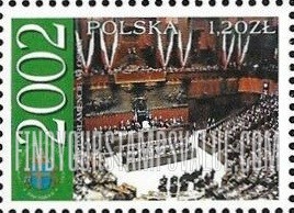 FindYourStampsValue: Addressing Italian Parliament, 2002