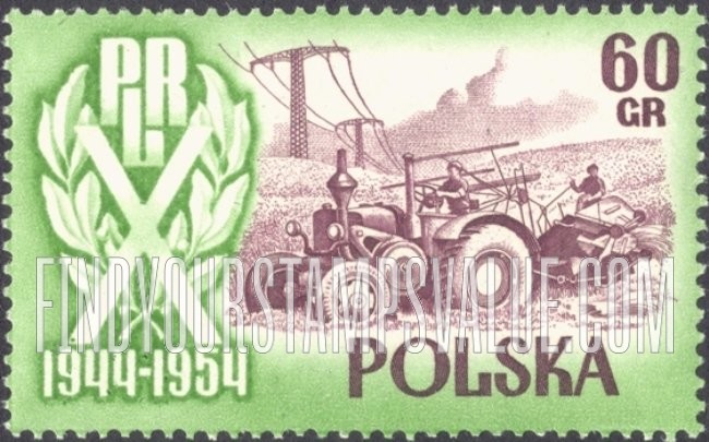 FindYourStampsValue: Tractor in field
