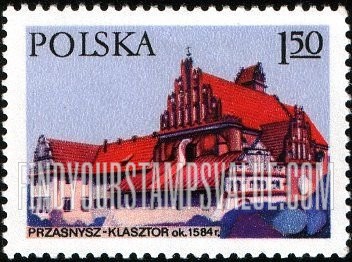 FindYourStampsValue: Architectural landmarks: Church, Debno, vertical