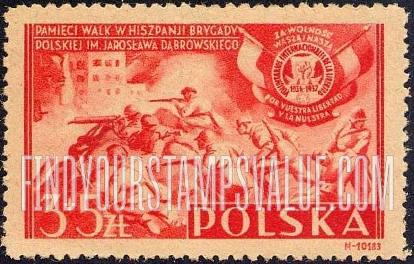 FindYourStampsValue: SEMI-POSTAL - Polish Volunteers in Spain