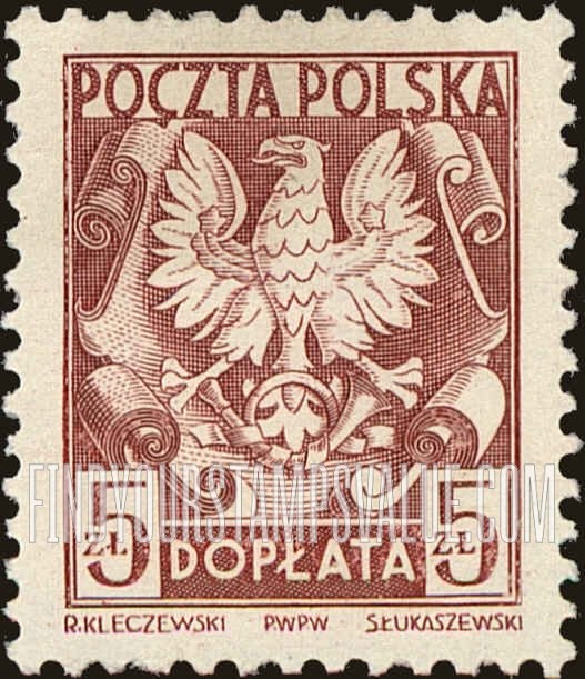 FindYourStampsValue: POSTAGE DUE - Polish Eagle