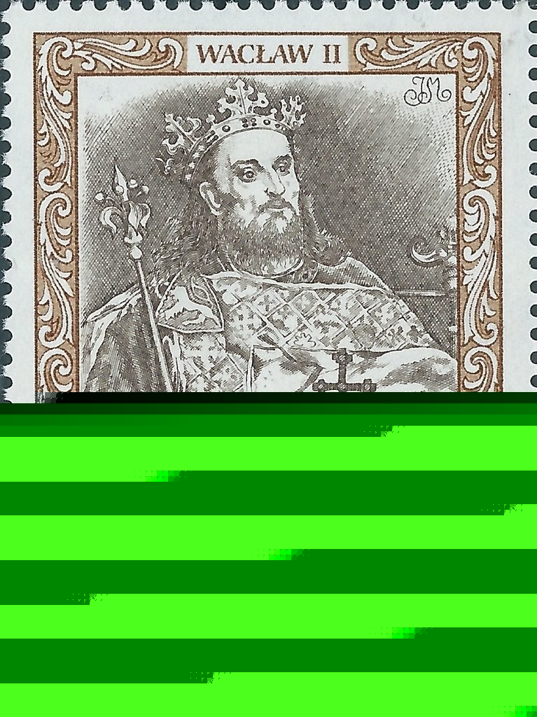 FindYourStampsValue: Polish Royalty Type of 1986 with Denomination at Bottom: Waclaw II
