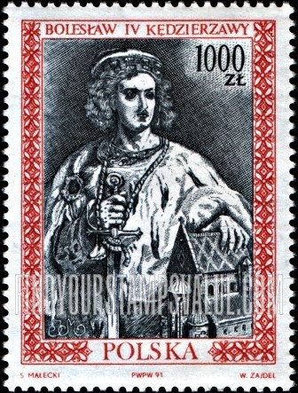 FindYourStampsValue: Royalty Type of 1986: Boleslaw IV Kedzierzawy