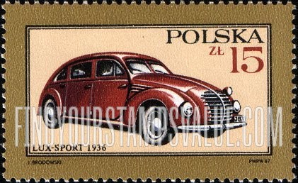 FindYourStampsValue: Motor Vehicles: 1936 Lux-Sport