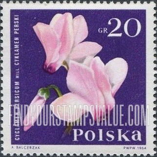 FindYourStampsValue: Garden Flowers: Cyclamen